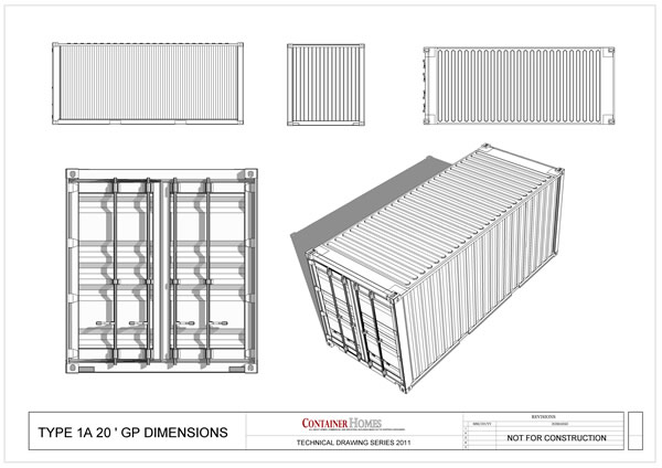 Shipping Container Dimensions Drawings